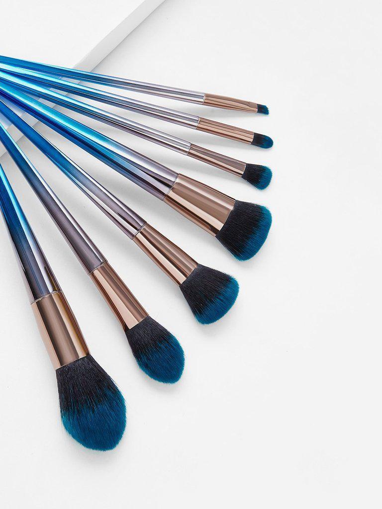 Two Tone Bristle Makeup Brush 7pcs-makeup-Des Mess