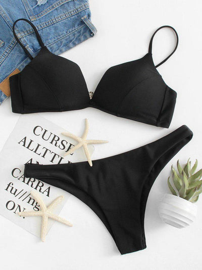 Adjustable Straps Bikini Set-swimwear-Des Mess