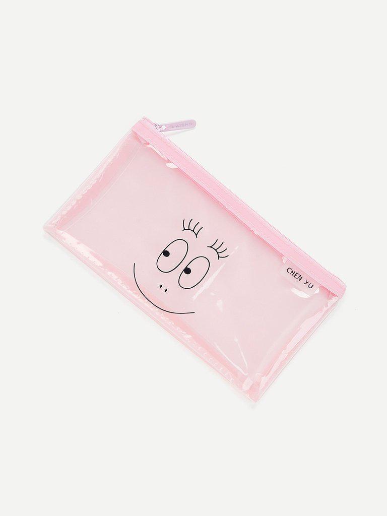 Cartoon Print Clear File Bag-others-Des Mess