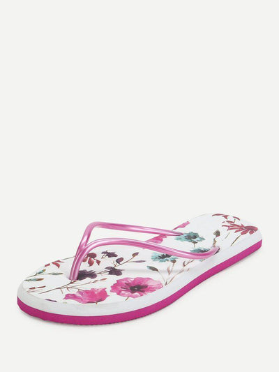 Floral Toe Post Sandals-shoes-Des Mess