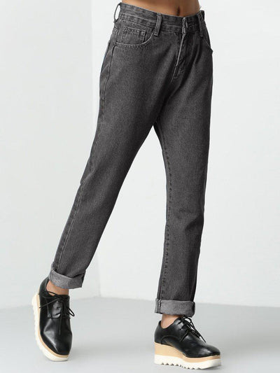 Rolled Up Mom Jeans-bottom-Des Mess