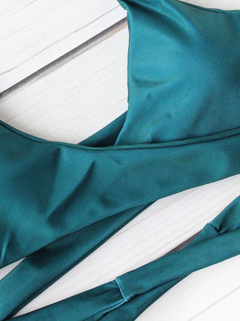 Halter Design Wrap Bikini Set--Des Mess