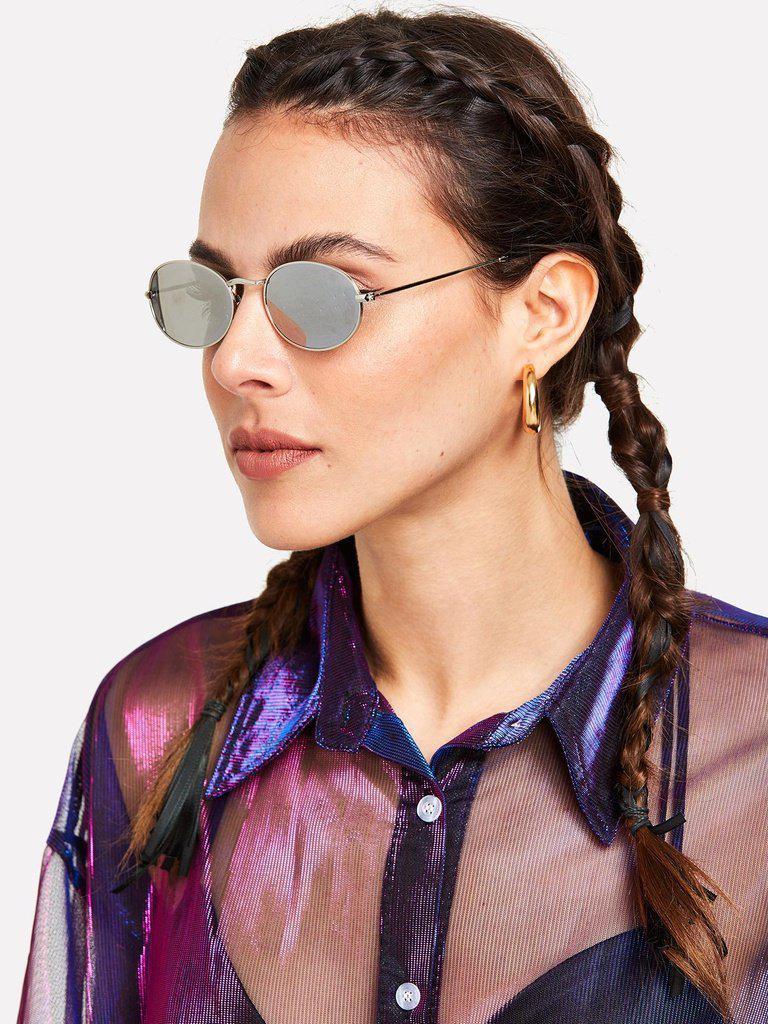 Retro Oval Sunglasses-accessories-Des Mess