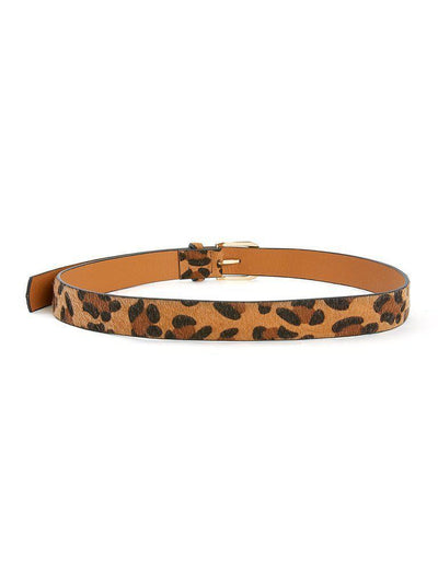 Buckle Design Leopard PU Belt-accessories-Des Mess