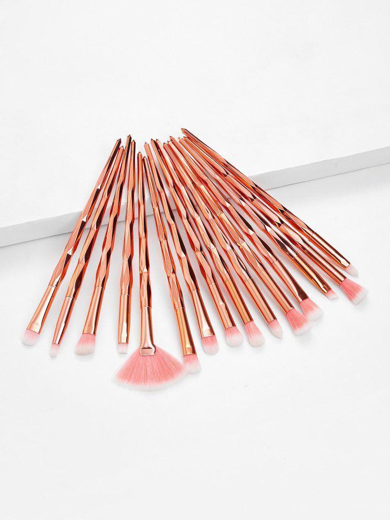 Diamond Shaped Handle Eye Brush 11pcs-makeup-Des Mess