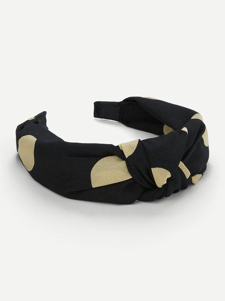 Heart Print Knot Design Headband-hair-Des Mess
