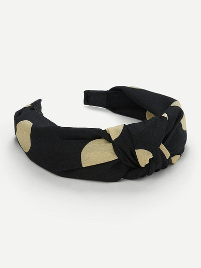 Heart Print Knot Design Headband-hair-Des Mess