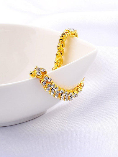Metallic Rhinestone Bracelet--Des Mess