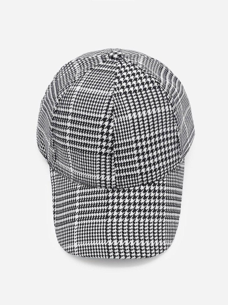 Houndstooth Baseball Cap--Des Mess