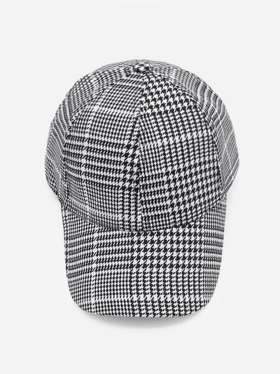 Houndstooth Baseball Cap--Des Mess