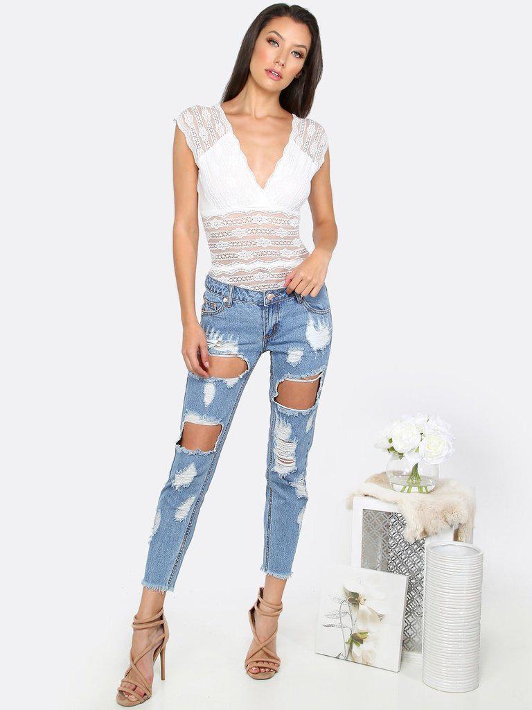Extreme Distressing Jeans-bottom-Des Mess
