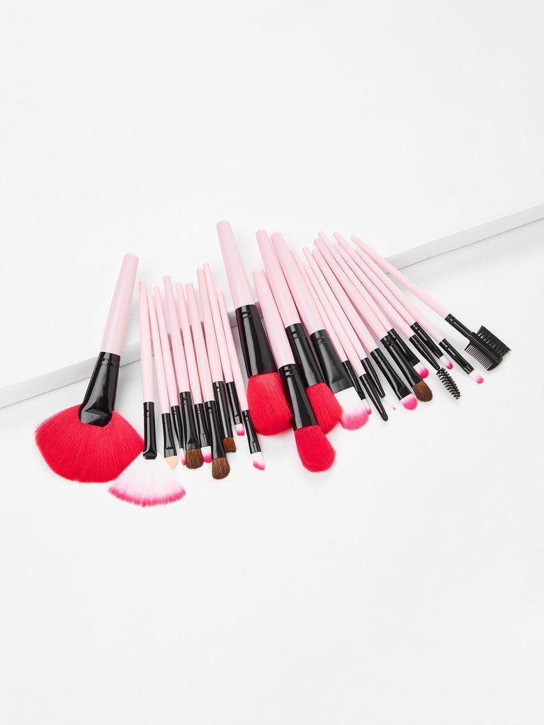 Fan Shaped Professional Makeup Brush 24pcs--Des Mess