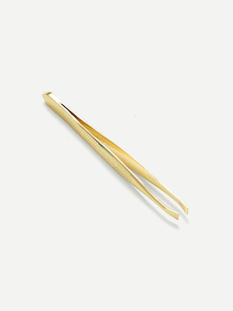 Stainless Steel Eyebrow Tweezers-makeup-Des Mess