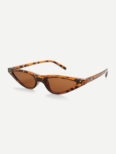 Cat Eye Flat Lens Sunglasses-accessories-Des Mess