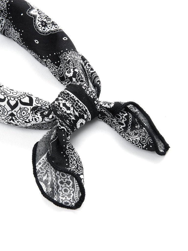 Flower Print Bandana Scarf-accessories-Des Mess