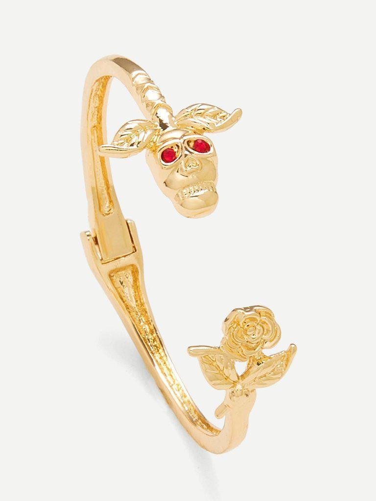 Rose Design Cuff Bracelet--Des Mess
