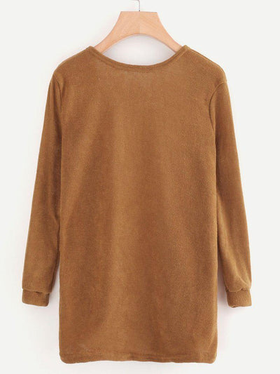 Open Front Cardigan With Pockets-outerwear-Des Mess