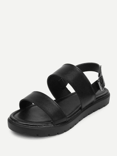 Two Part Flat Sandals-shoes-Des Mess