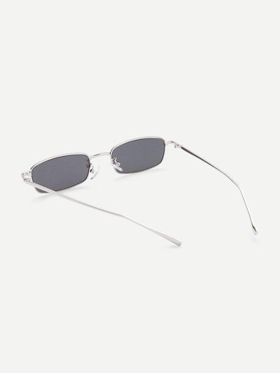 Minimalist Rectangle Lens Sunglasses-accessories-Des Mess