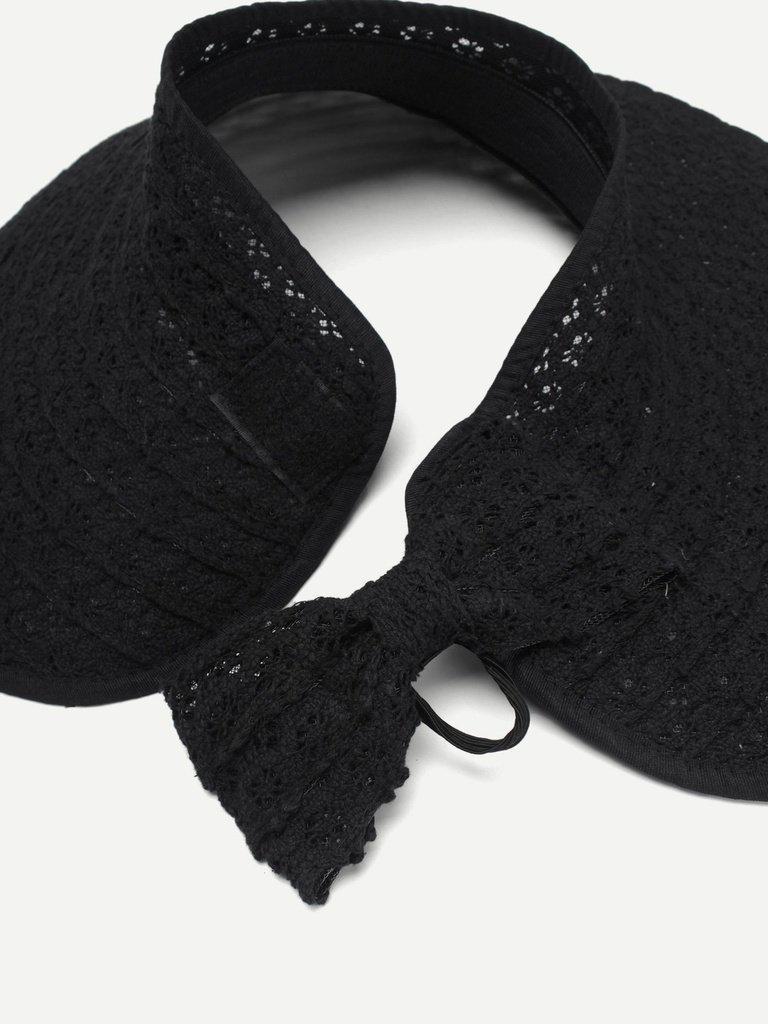Crochet Visor Hat With Velcro-accessories-Des Mess