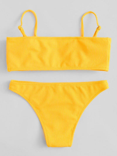Adjustable Straps Bikini Set-swimwear-Des Mess