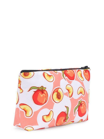 Peach Print Cosmetic Pouch-makeup-Des Mess