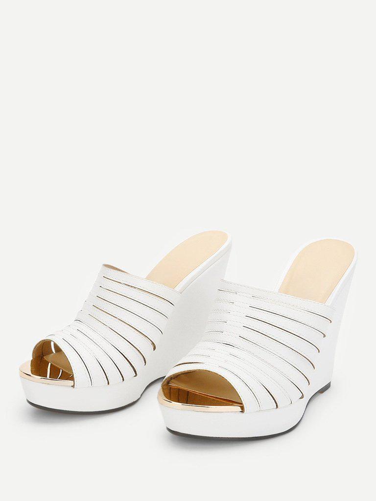 Strappy Platform Wedge Mules-shoes-Des Mess