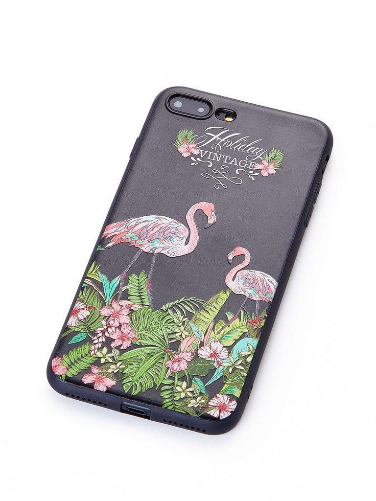 Flamingo Print Iphone Case-others-Des Mess