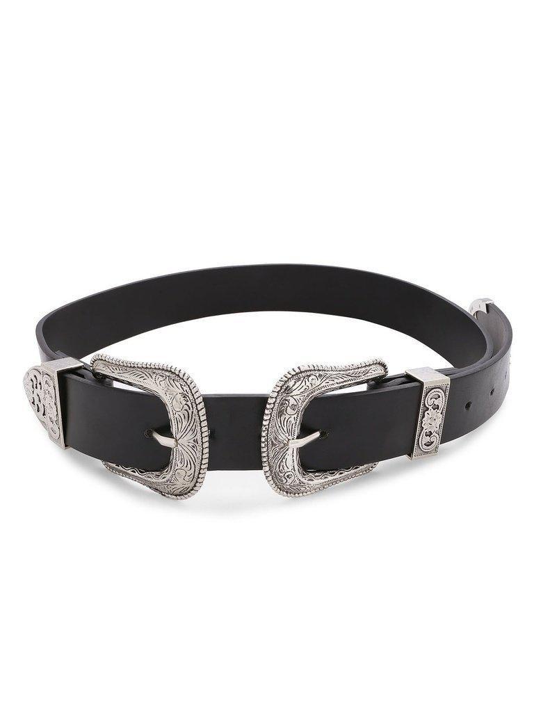Double Buckle Western Belt-accessories-Des Mess