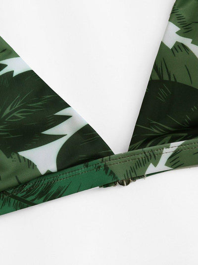 Tropical Print Bikini Set--Des Mess