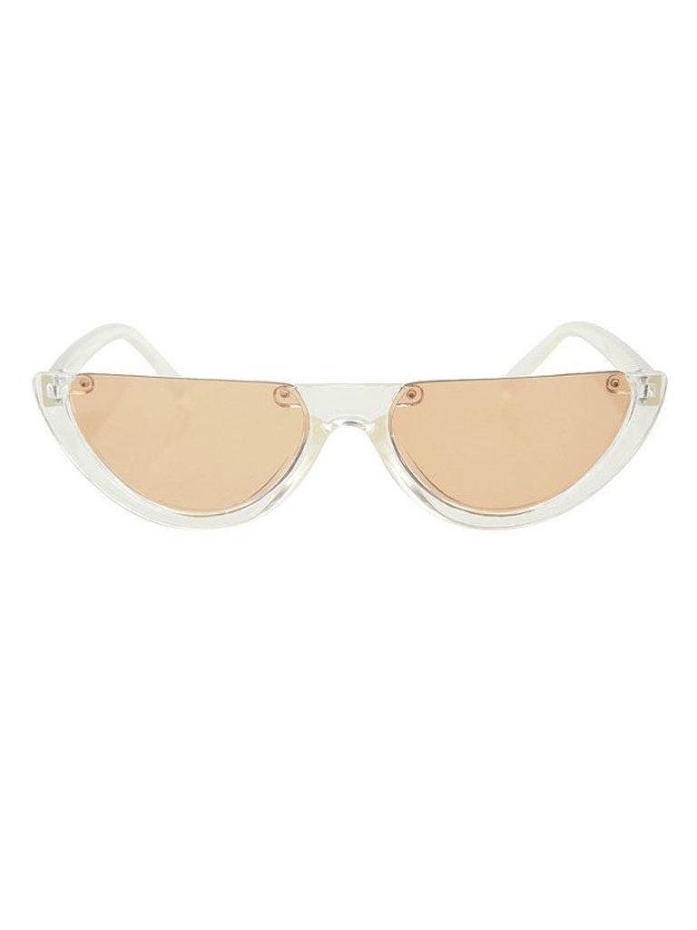 Whitebrown Half-Frame Sunglasses-accessories-Des Mess