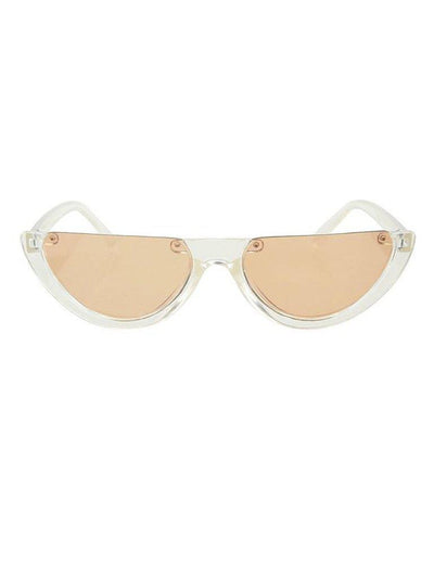 Whitebrown Half-Frame Sunglasses-accessories-Des Mess