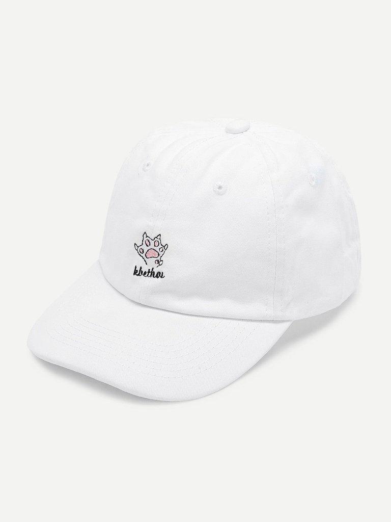 Embroidered Detail Baseball Cap-accessories-Des Mess