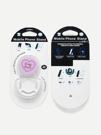 Slogan Heart Gasbag Phone Holder-others-Des Mess