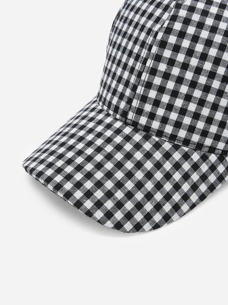 Gingham Baseball Cap--Des Mess