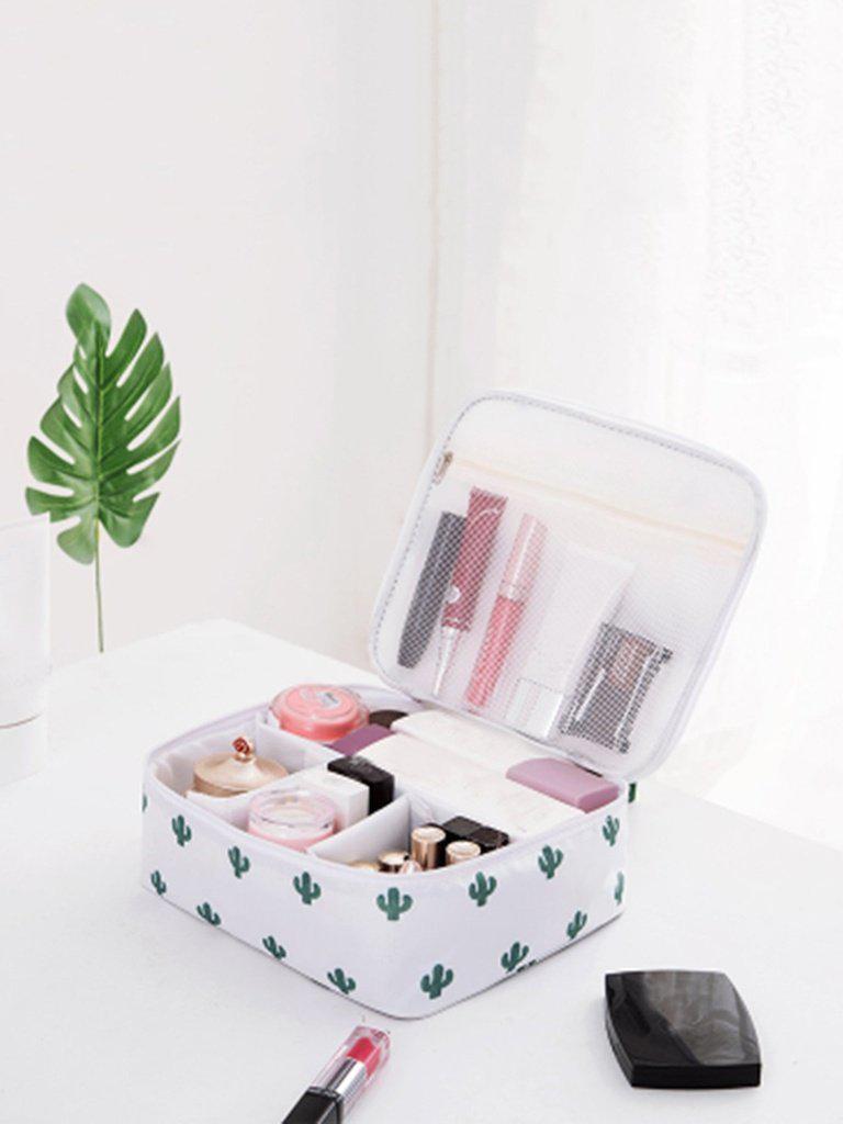Cactus Print Makeup Organizer-others-Des Mess