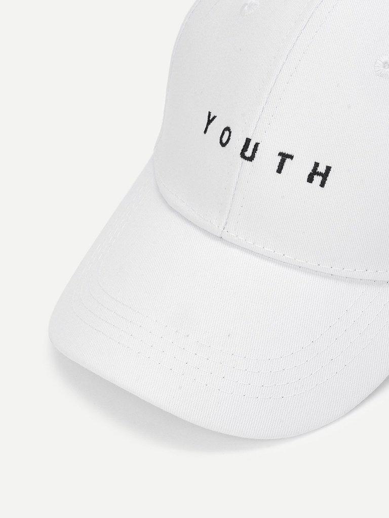 Embroidered Letter Baseball Cap--Des Mess