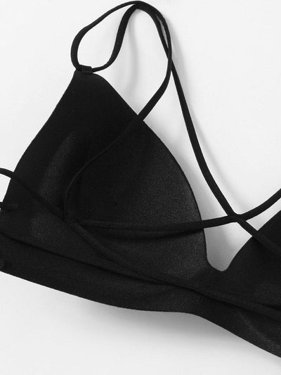Cross Back Seamless Bra-lingerie-Des Mess