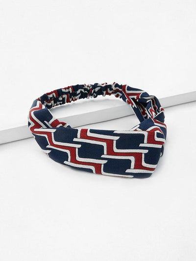 Plaid Twist Headband-hair-Des Mess