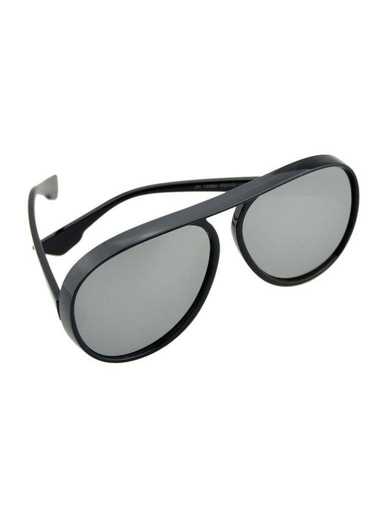 Blackwhite Large Frame Thick Side Sunglasses-accessories-Des Mess