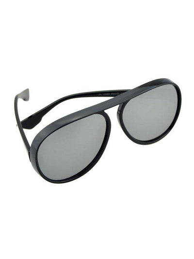 Blackwhite Large Frame Thick Side Sunglasses-accessories-Des Mess