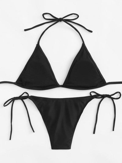 Self Tie Bikini Set-swimwear-Des Mess