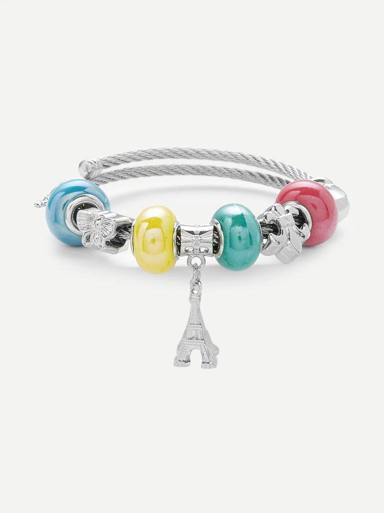 Eiffel Tower Charm Bangle--Des Mess