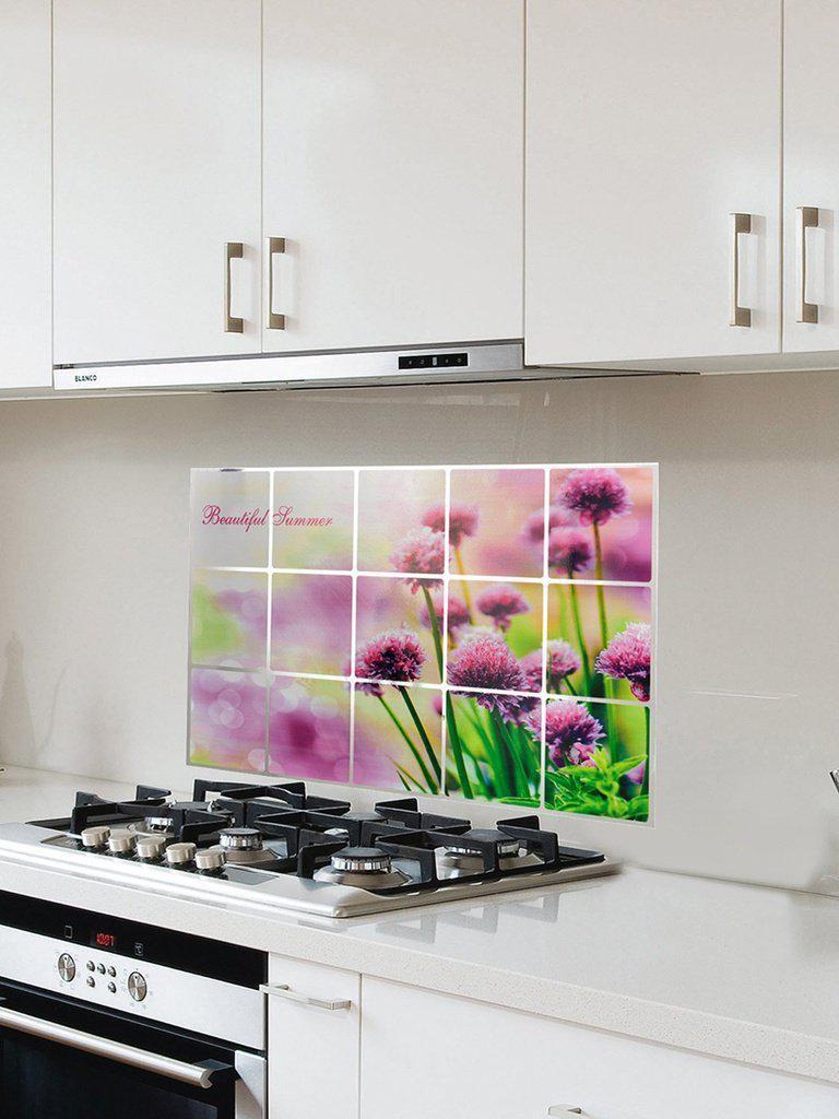 Flower Pattern Oil Proof Sticker-others-Des Mess