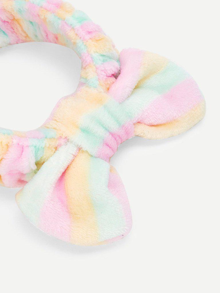Striped Bow Tie Headband-makeup-Des Mess