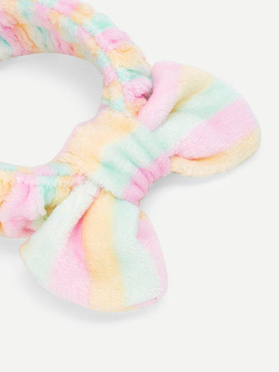 Striped Bow Tie Headband-makeup-Des Mess