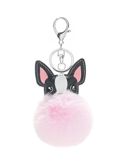 Dog Detail Pom Pom Keychain-others-Des Mess
