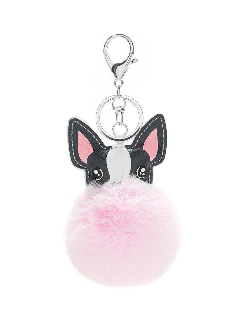 Dog Detail Pom Pom Keychain-others-Des Mess