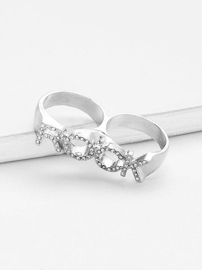 Slogan Design Linked Ring-jewelry-Des Mess