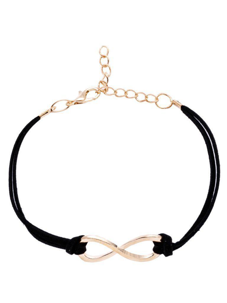 Black Criss Cross Detail Bracelet--Des Mess